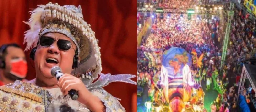 VÍDEO: David Assayag erra letra do Garantido e puxa toada do Caprichoso no “Carnailha”, em Parintins