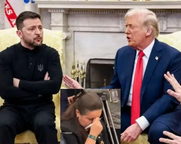 VÍDEO: Veja reação de embaixadora da Ucrânia durante discussão entre Trump e Zelensky