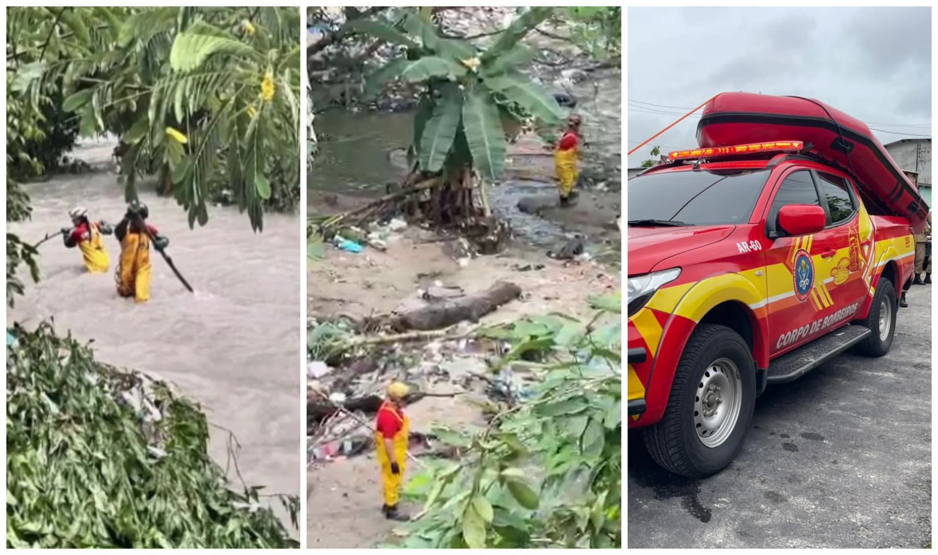 VÍDEOS: Buscas por homem que desapareceu em igarapé continuam em Manaus