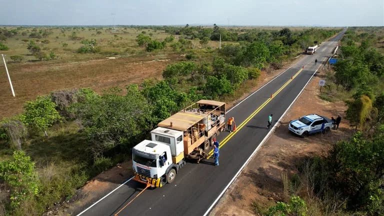 BR-174 em Roraima recebe serviços de restauração em 25 quilômetros