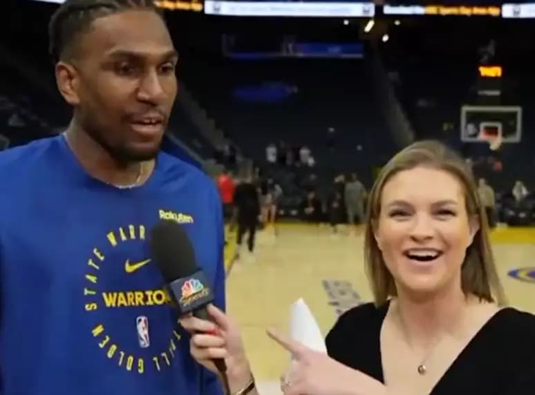 VÍDEO: Kevon Looney impede bolada em repórter e viraliza