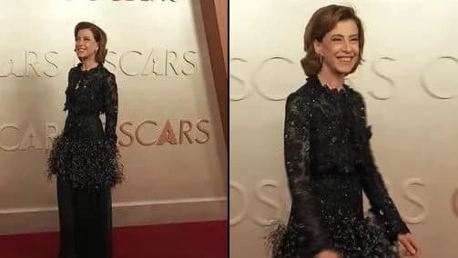 Oscar: Veja como foi a chegada de Fernanda Torres ao tapete vermelho