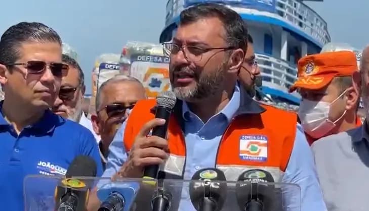 Wilson Lima anuncia envio de cestas básicas e “kits calamidade” para municípios afetados pela cheia