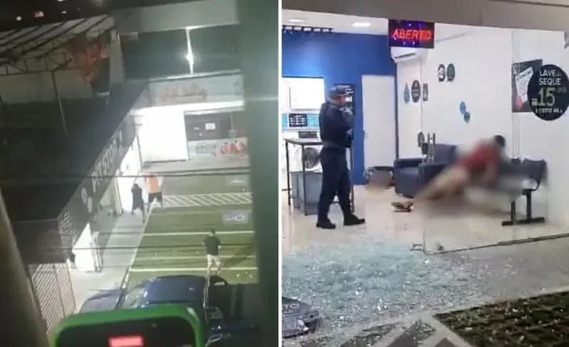 VÍDEO: tiroteio em lavanderia deixa um morto e outro ferido no bairro Grande Vitória