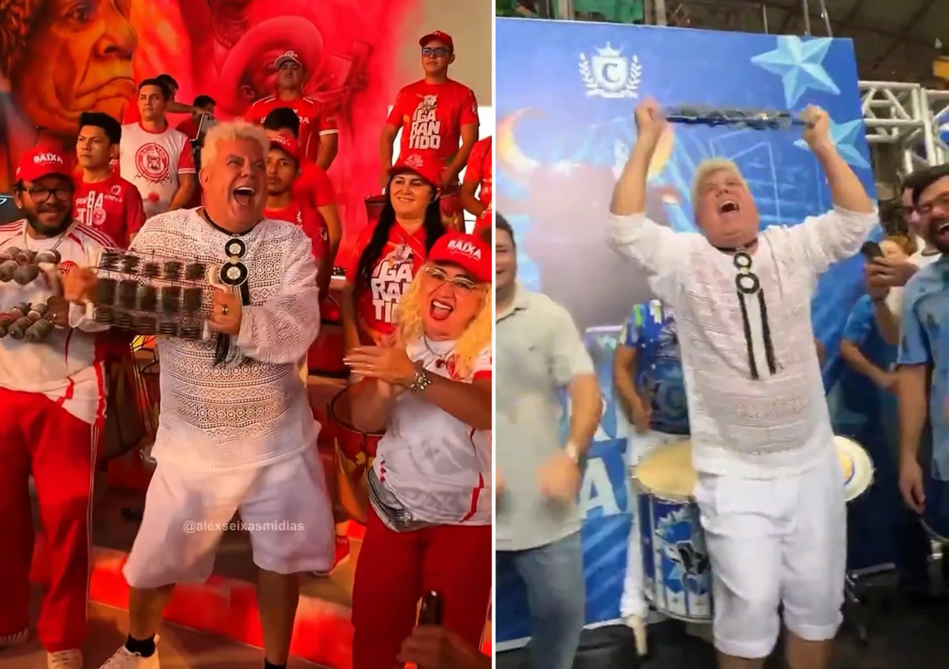 Milton Cunha chega em Parintins e visita galpões de Caprichoso e Garantido