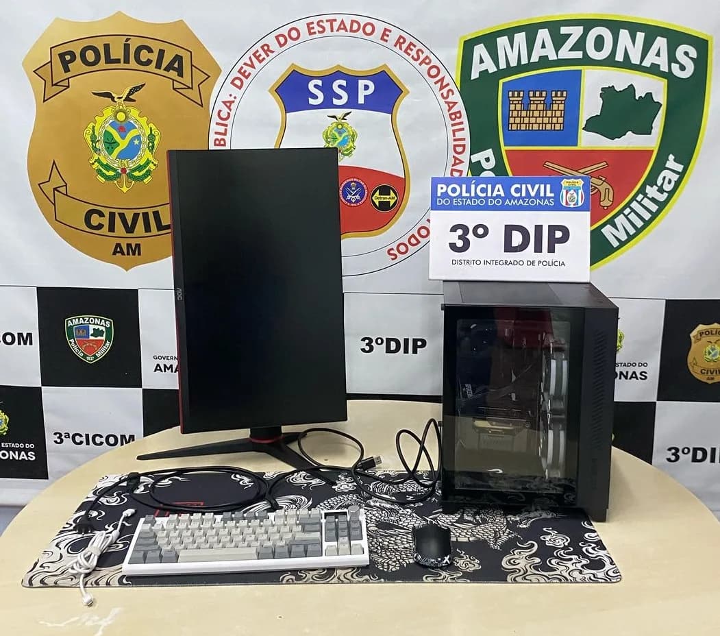 Homem é preso por comprar e não pagar computador avaliado em R$ 8,2 mil em Manaus