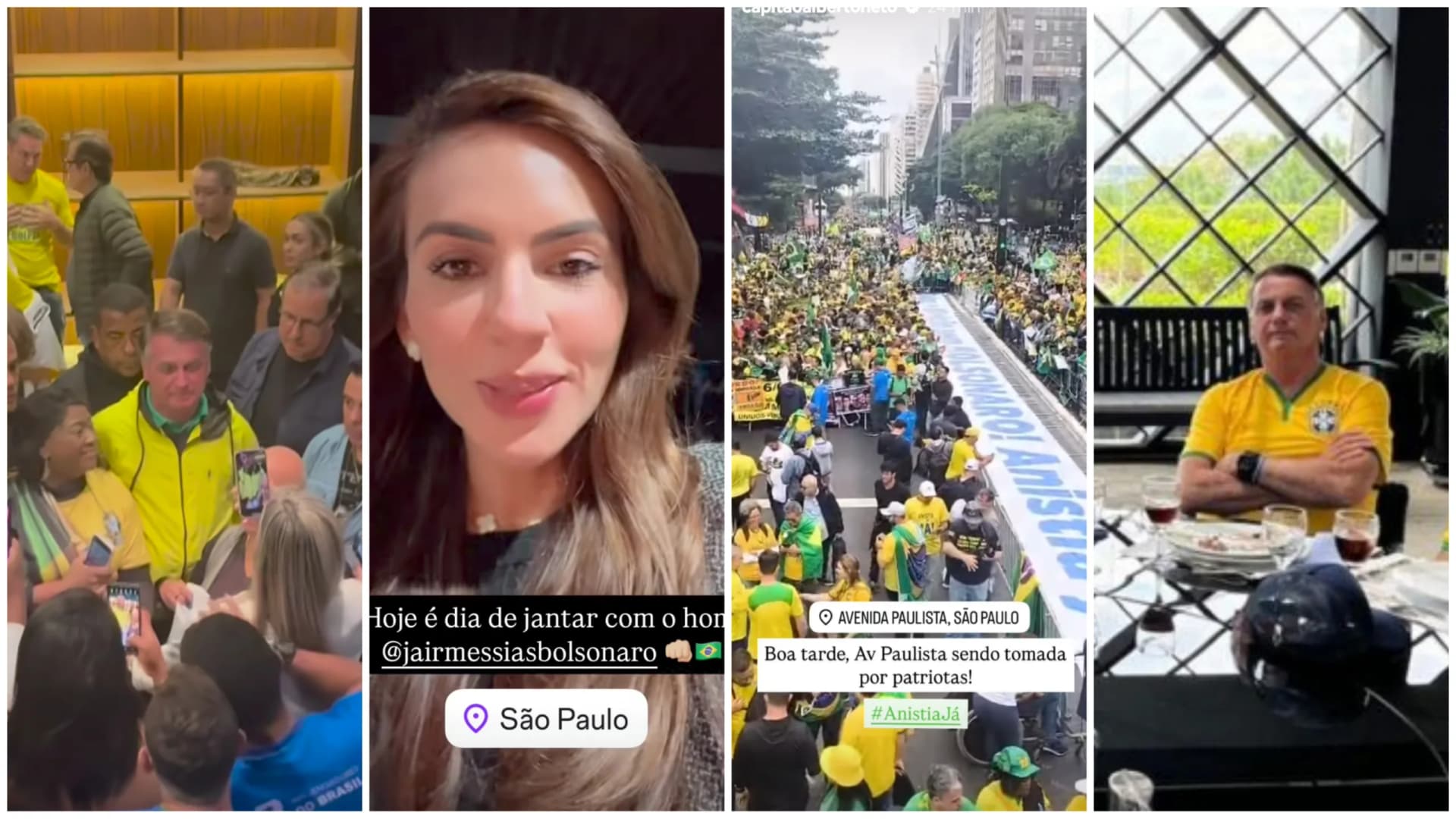 Antes de Ato em São Paulo, Bolsonaro encontra aliados em “esquenta”