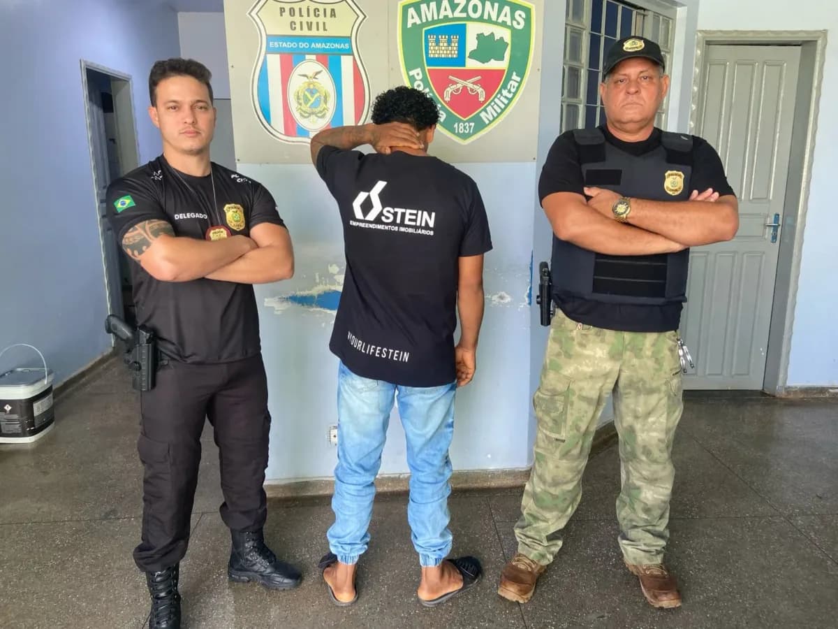Homem é preso por estupro coletivo após criança de 11 anos denunciar crime na escola no Amazonas