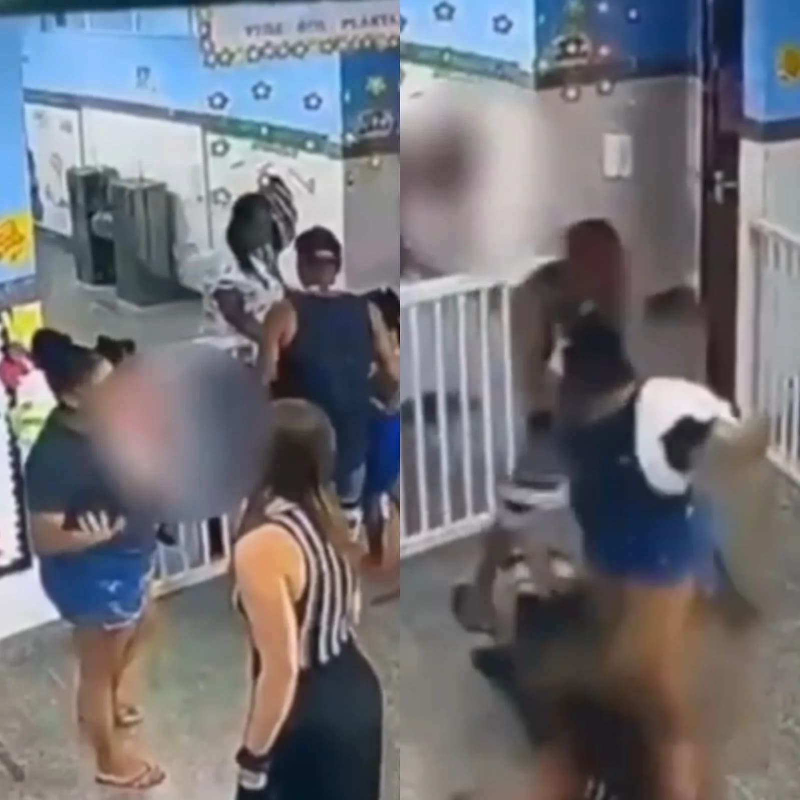VÍDEO: Mãe agride diretora em escola de Salvador após questionamento sobre machucado em aluna