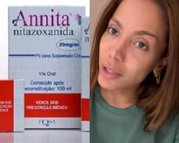 Anitta tenta barrar remédio contra vermes com o seu nome