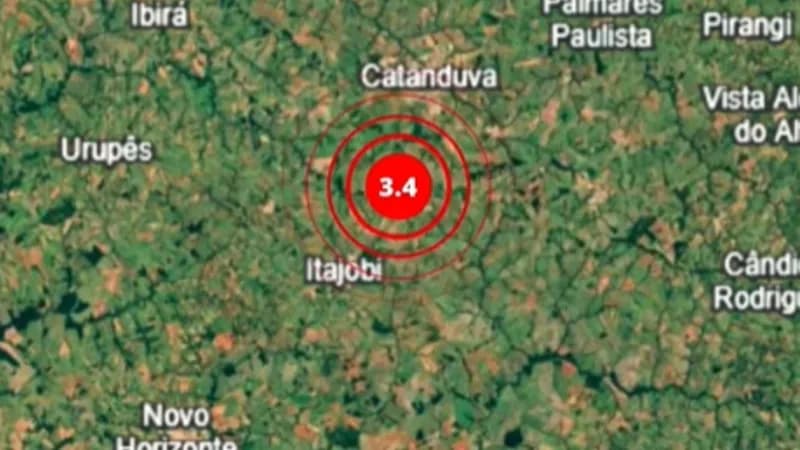 Tremor de magnitude 3,4 é sentido no interior de São Paulo