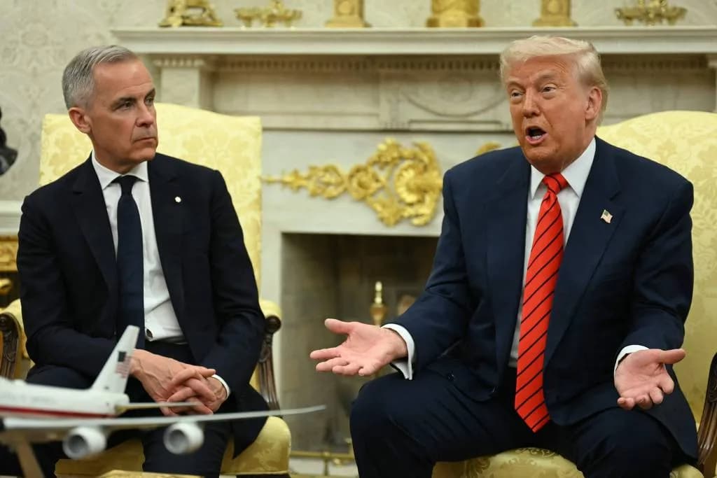 “Canadá não está à venda”, diz primeiro-ministro em visita à Casa Branca; Trump responde: “Nunca diga nunca”