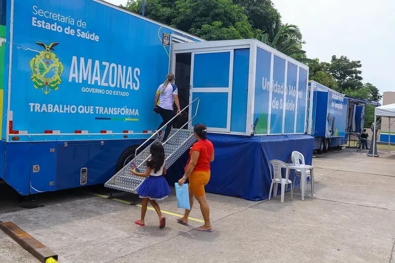 Carretas da Saúde chegam às zonas Norte e Centro-Oeste de Manaus; confira os locais