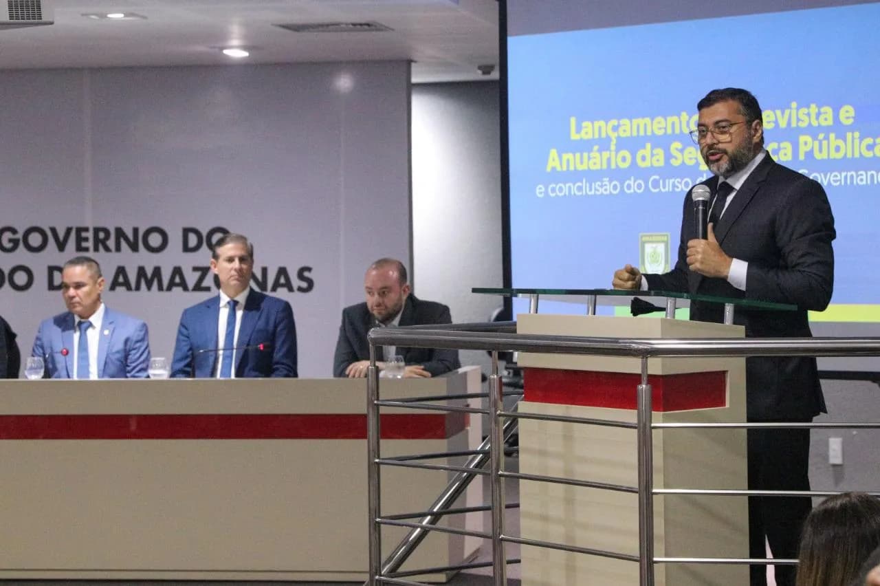 Wilson Lima lança Anuário da Segurança Pública de 2025 e destaca redução de homicídios e roubos
