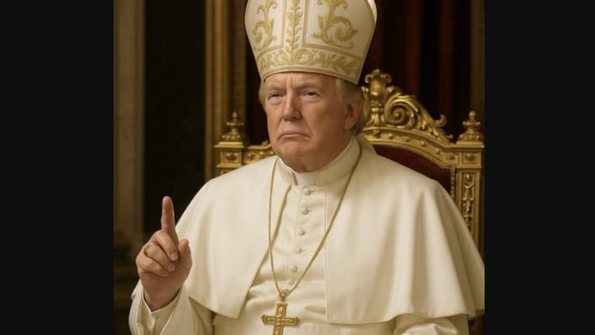 Trump posta foto vestido de papa e “lança candidatura” para assumir lugar de Francisco