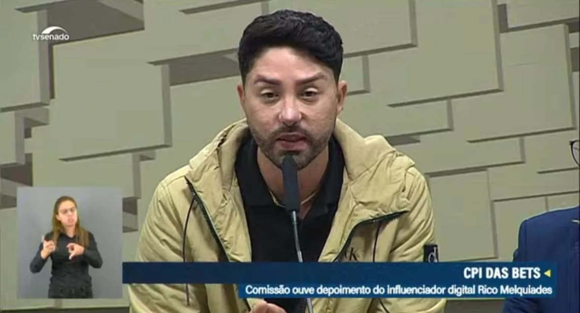 CPI das Bets: “Nunca participei de nada ilegal”, diz Rico Melquiades no Senado Federal