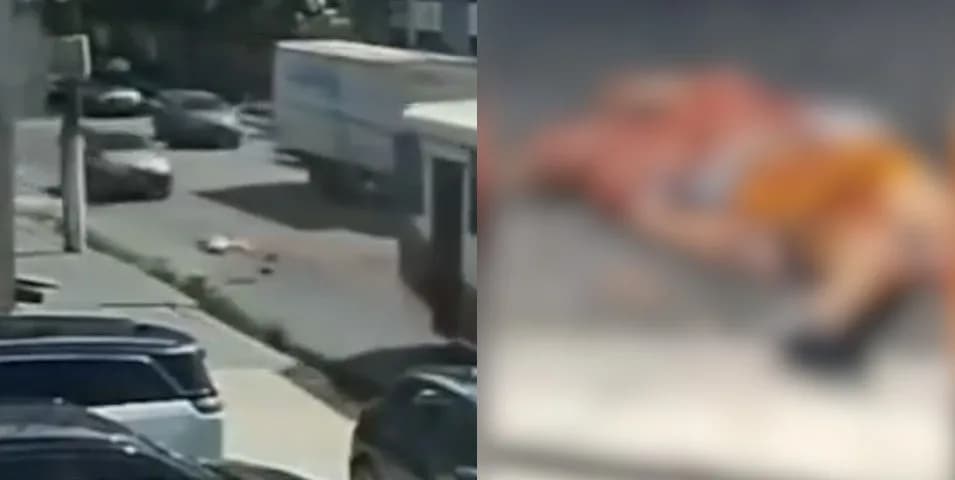 IMAGENS FORTES: Idoso é atropelado e esmagado por ônibus e carro no Pará