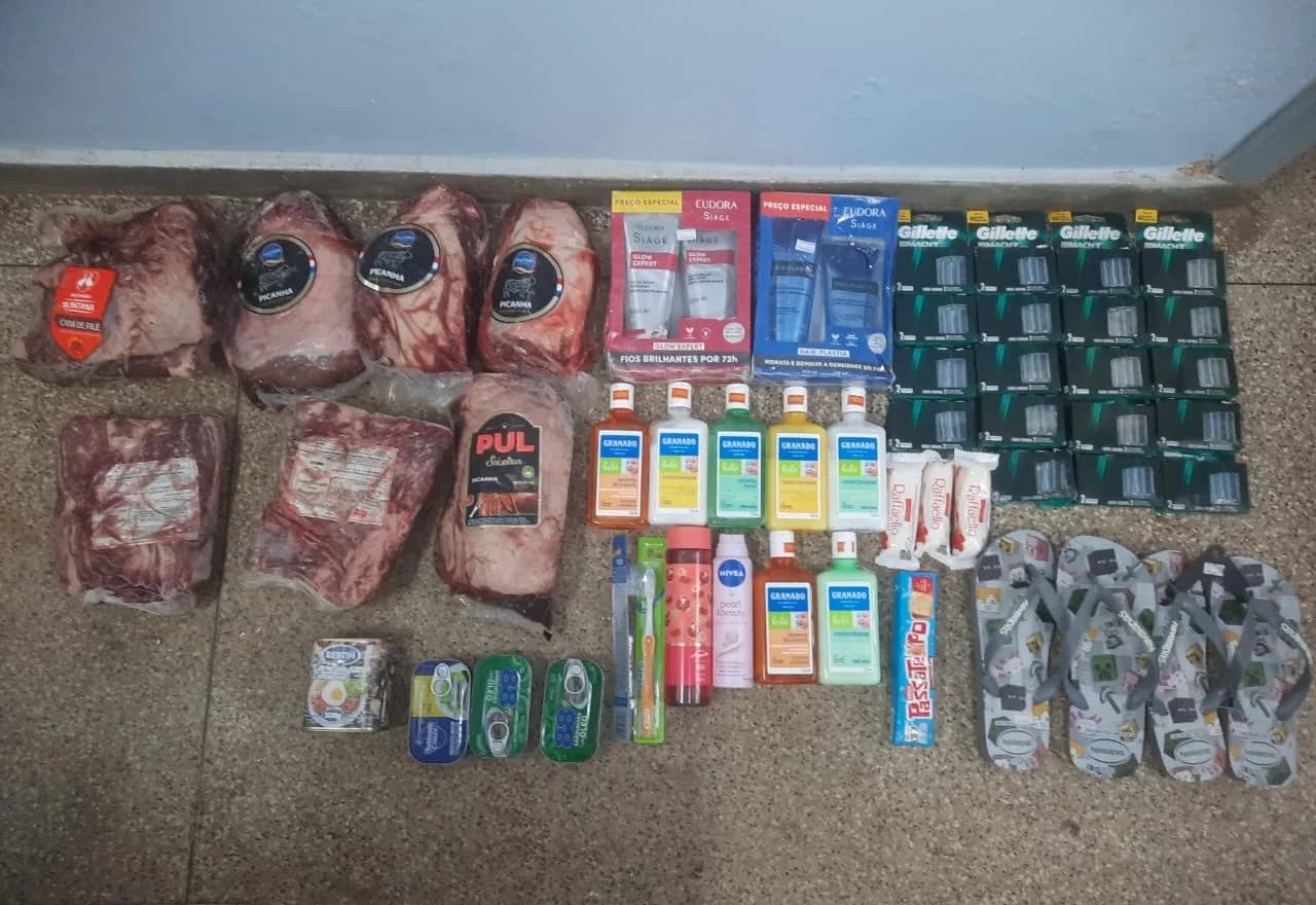 Homem é preso em Anori após furtar pacotes de picanha e outros produtos de mercado