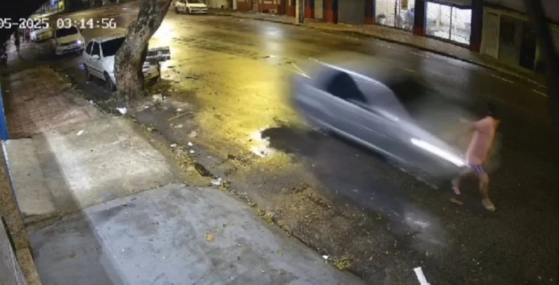 VÍDEO CHOCANTE: Jovem morre ao ser atingido por carro em alta velocidade no Centro de Manaus