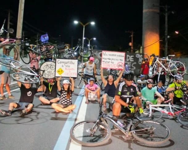 Ciclistas de Manaus realizam ato por segurança e deve reunir mais de 150 pessoas