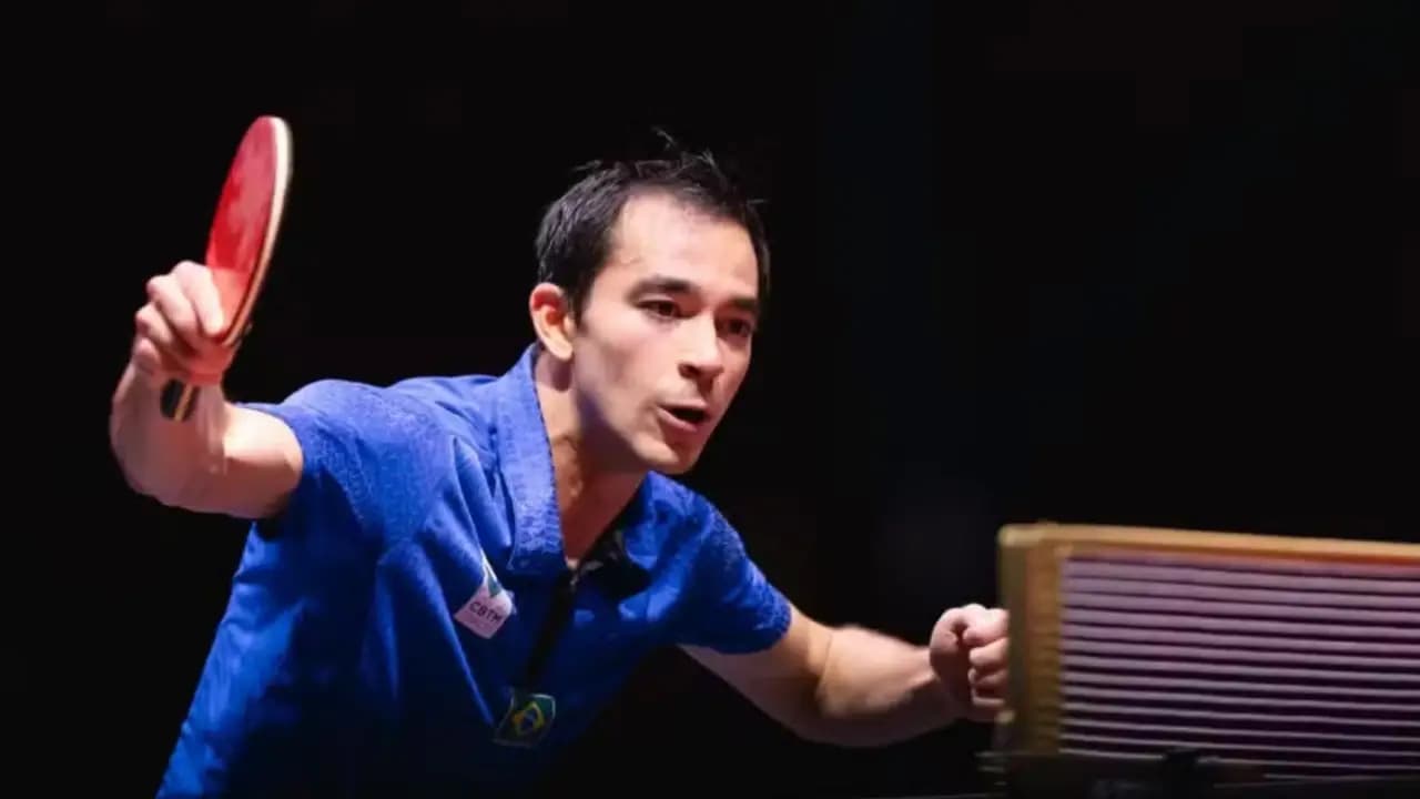 Hugo Calderano perde para chinês, mas faz história em final do Mundial de Tênis de Mesa