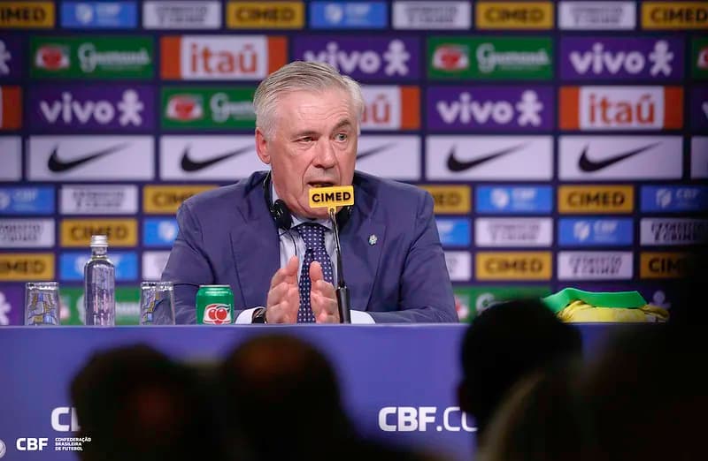 Ancelotti convoca jogadores para Seleção Brasileira hoje; veja quem está na pré-lista