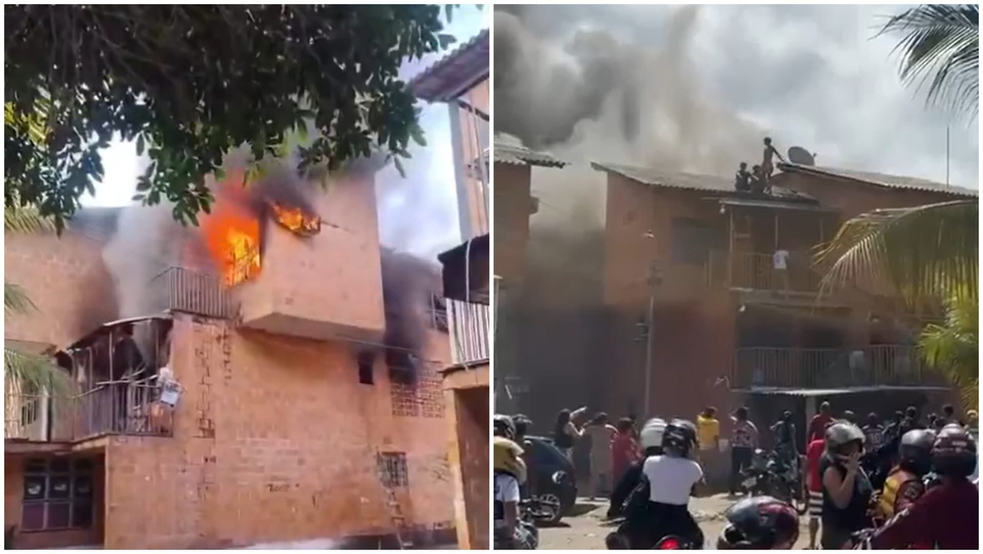 VÍDEO: Incêndio atinge apartamento do Prosamim, no Centro de Manaus