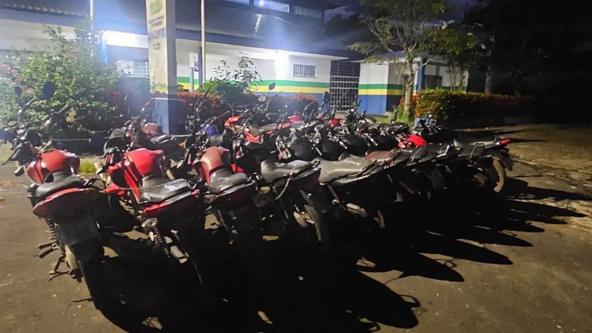 Operação apreende 21 motos adulteradas em oficinas de Manacapuru
