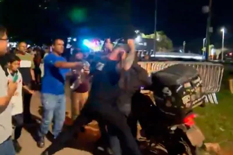 Confusão em Brasília: segurança do Vasco agride torcedor