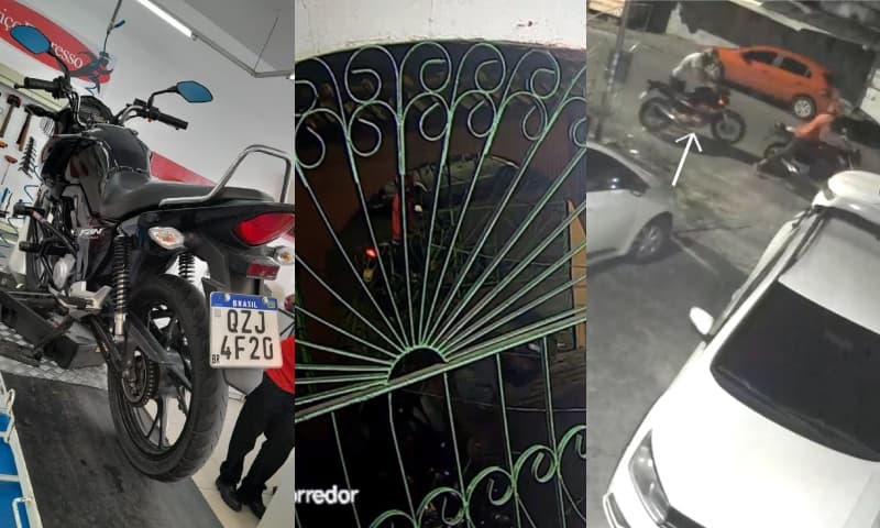 VÍDEOS: Criminoso invade casa e furta motocicleta na zona centro-sul de Manaus