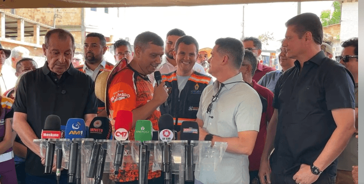 “A nossa aliança é indivisível”, declara David Almeida em palanque com Omar Aziz e Marcos Rotta