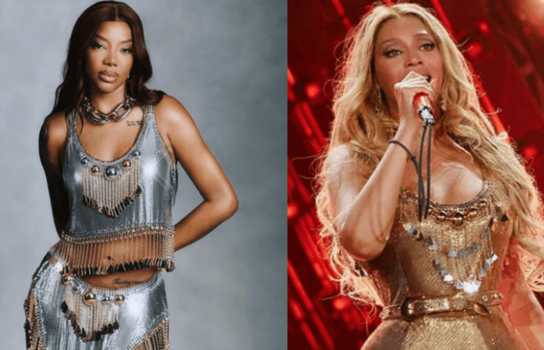 Look de Beyoncé em show na França lembra traje usado por Ludmilla no Carnaval 2025