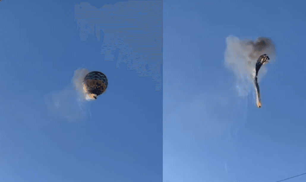 Balão pega fogo e cai sobre posto de saúde em SC; oito pessoas morreram