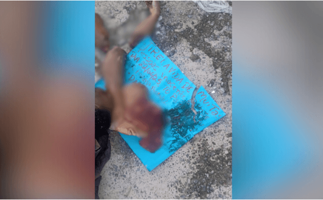 IMAGEM FORTE: Cabeça, pernas e braços são encontrados no meio da rua em Manaus; vídeo