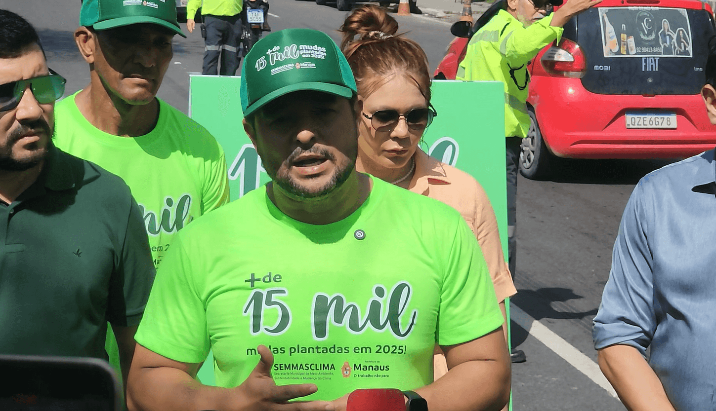 Fransuá anuncia uso de hidrogel para reforçar arborização em Manaus