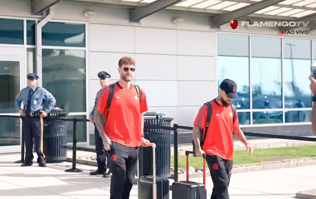 VÍDEO: Flamengo chega nos Estados Unidos para a Copa do Mundo de Clubes da Fifa