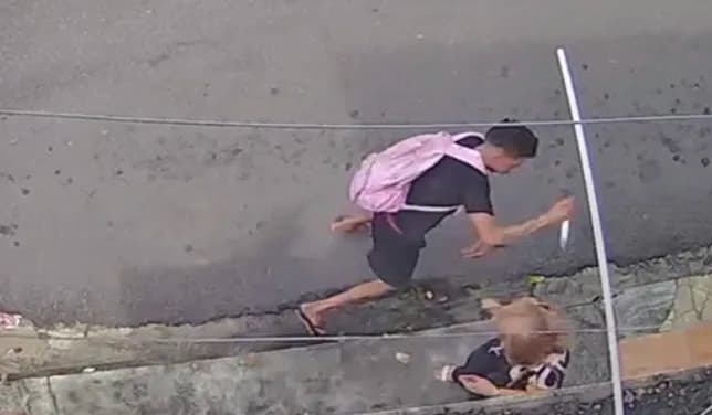 VÍDEO: Idosa de 70 anos enfrenta assaltante com gritos em Manaus