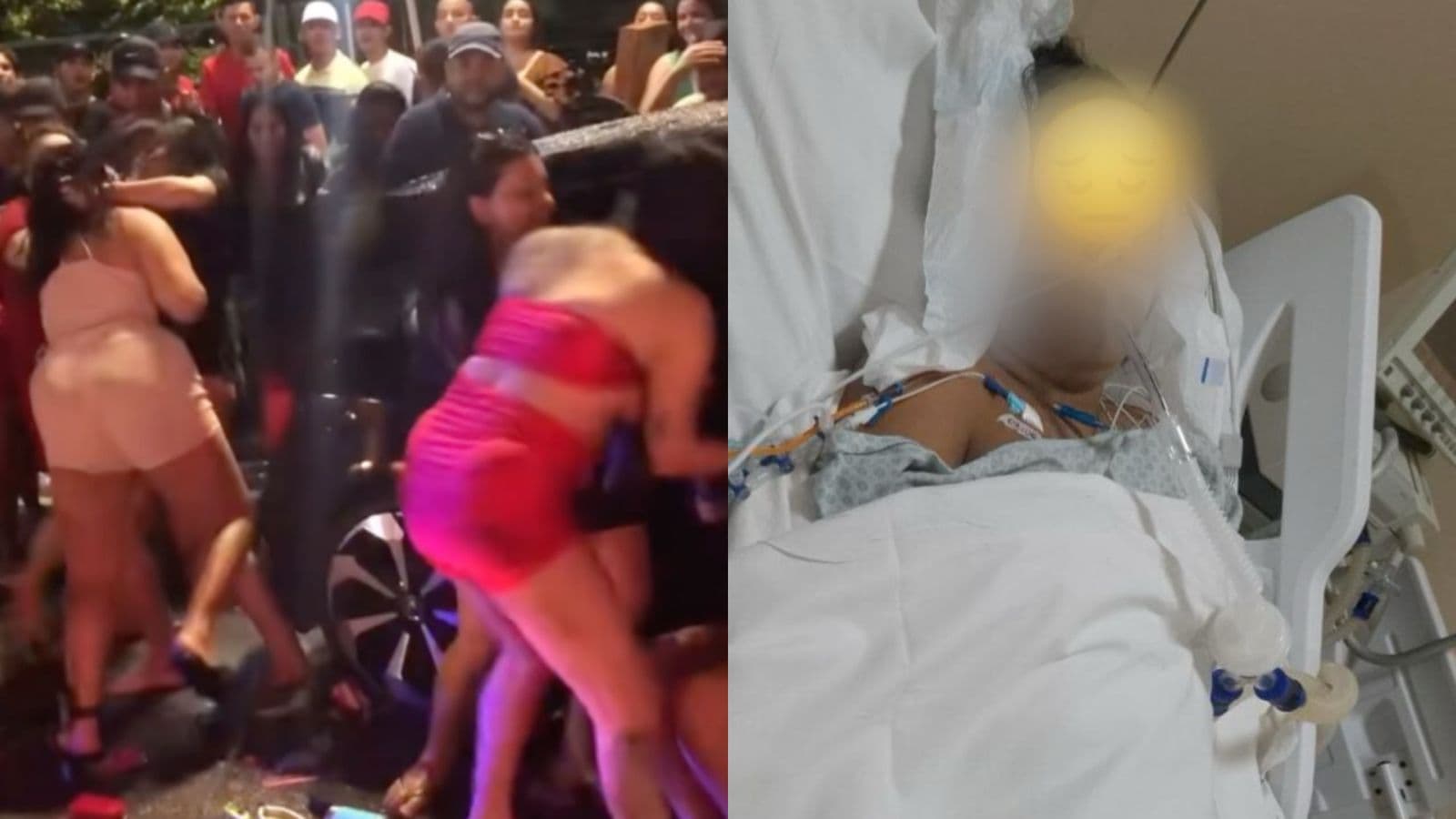 VÍDEO: Briga em adega na zona Leste de Manaus deixa jovem em coma e suspeita declara: “Eu ia matar ela”