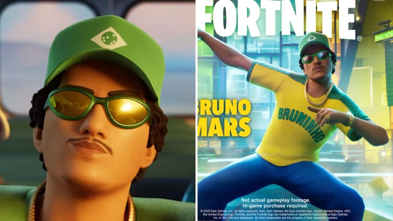 VÍDEO: Bruno Mars vira avatar de videogame em clipe de funk em português
