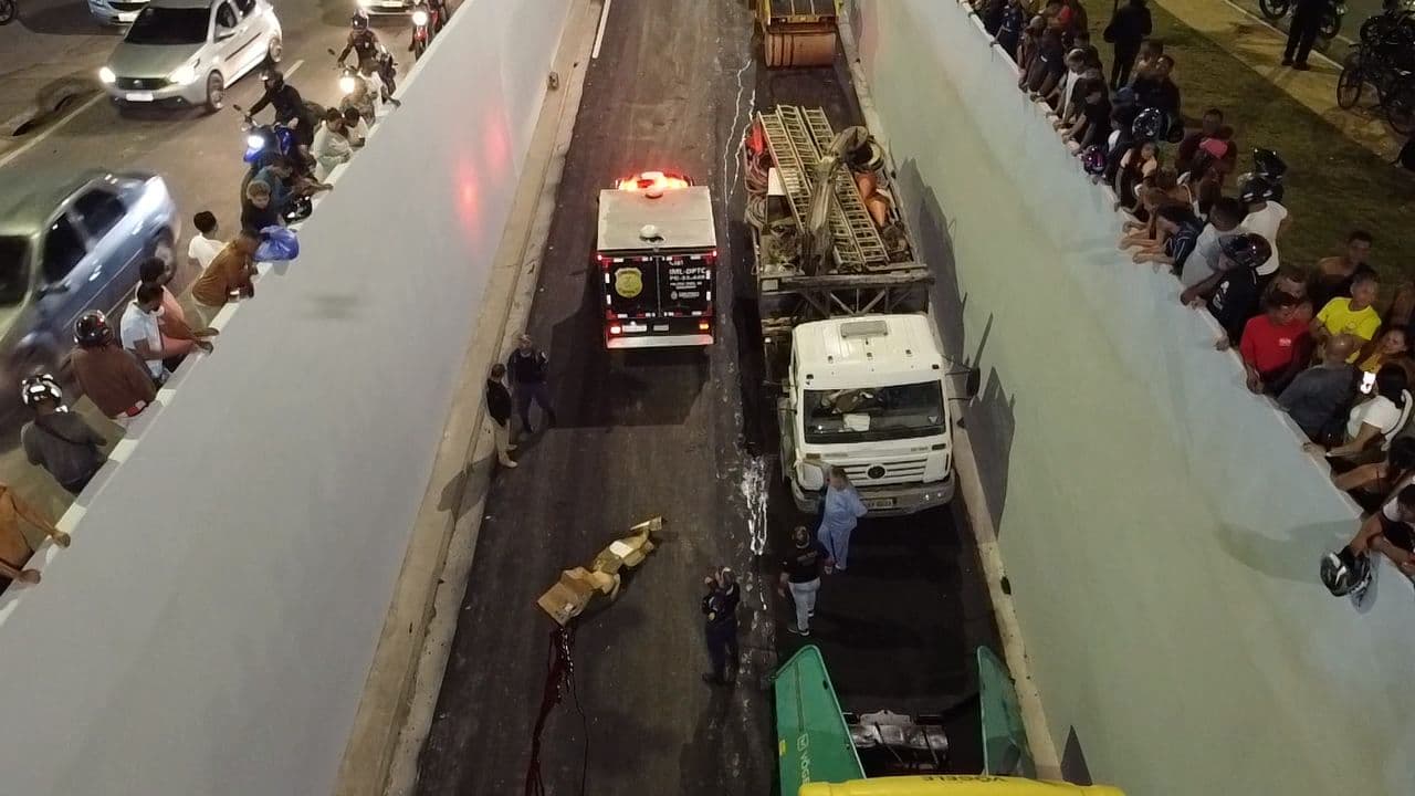 Homem morre ao despencar de viaduto em Manaus durante tentativa de fuga