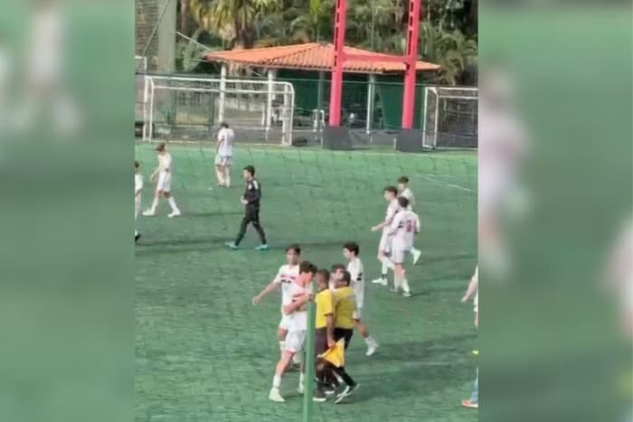 VÍDEO: Partida de futebol sub-17 em SP termina em pancadaria entre jogadores e árbitros