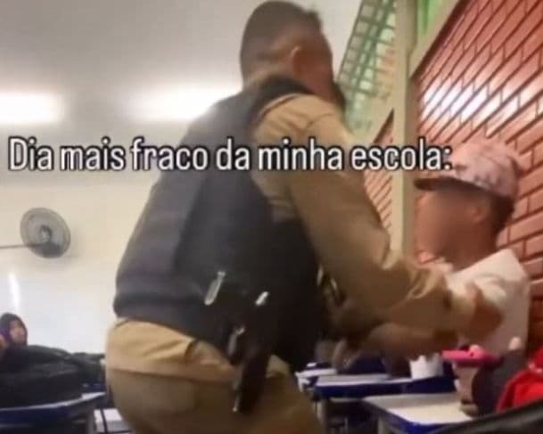 Aluno é retirado de escola à força por PMs por se recusar a cumprir suspensão