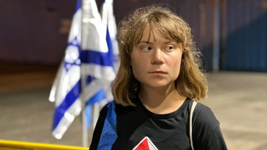 Greta Thunberg é deportada de Israel; veja fotos