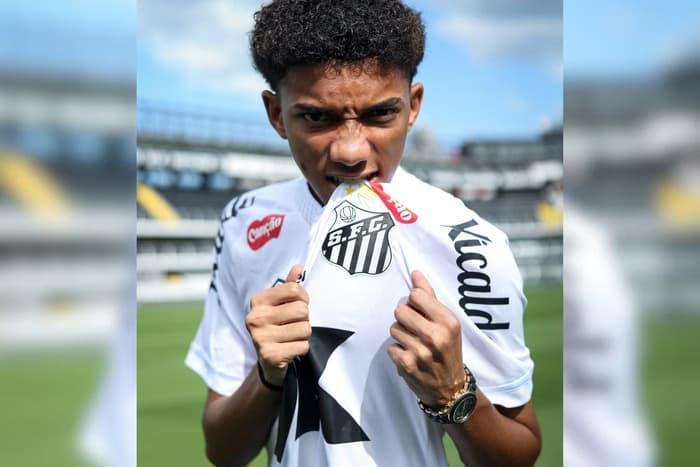Santos renova contrato de Robinho Jr., filho do ex-jogador, até 2027