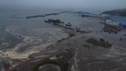 Vídeo mostra jardim de infância destruído após terremoto na Rússia