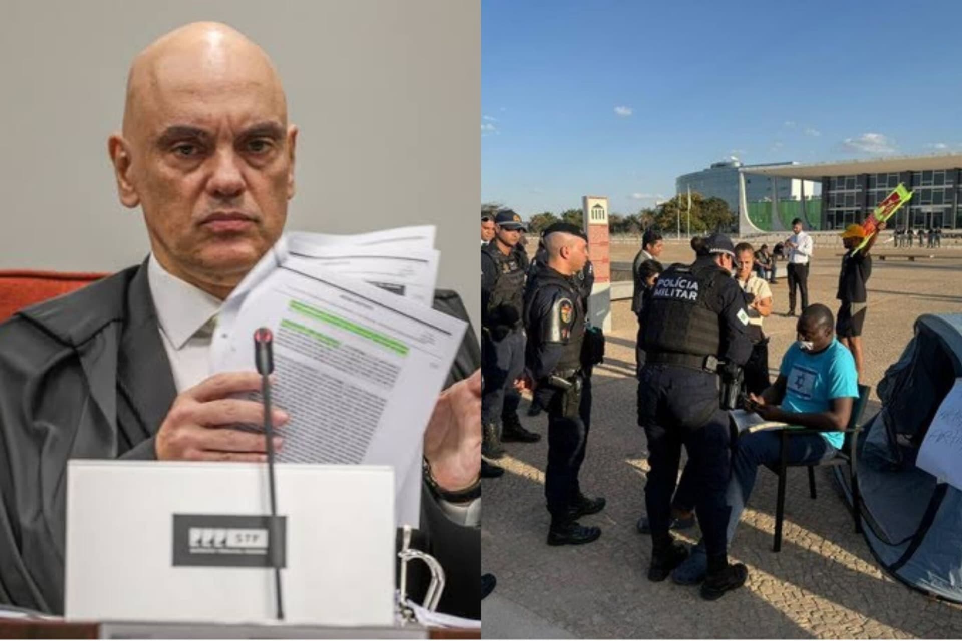 Moraes proíbe manifestações na Praça dos Três poderes para evitar “novo 8 de Janeiro”