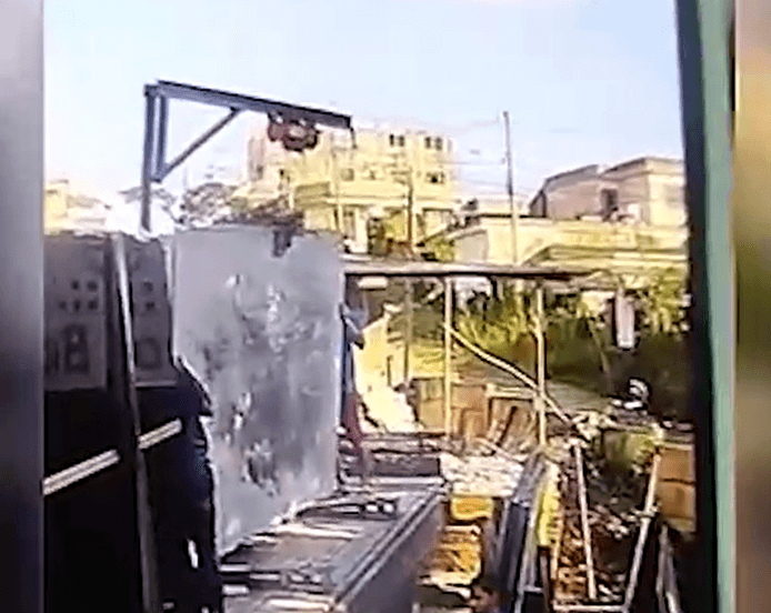 VÍDEO: Trabalhador morre esmagado por chapa de mármore em MG