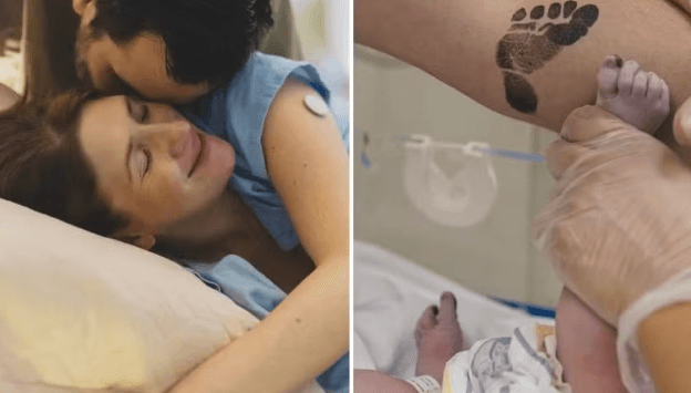 Dani Calabresa celebra a chegada do primeiro filho Bernardo