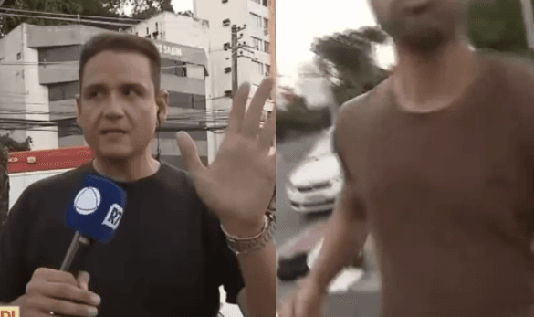 Equipe da Record Bahia é agredida durante cobertura ao vivo de acidente em Salvador