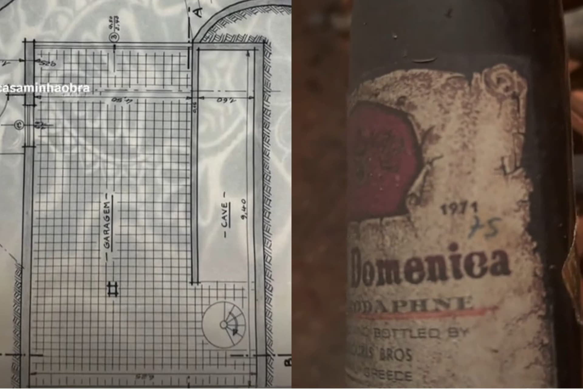 Casal compra casa e encontra “adega secreta” com vinhos raros dos anos 70; veja vídeo
